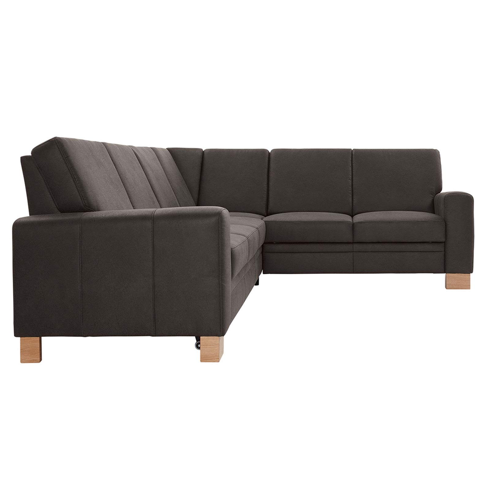 polsterpower Ecksofa - Saddle anthrazit - Basismodell - rechts
