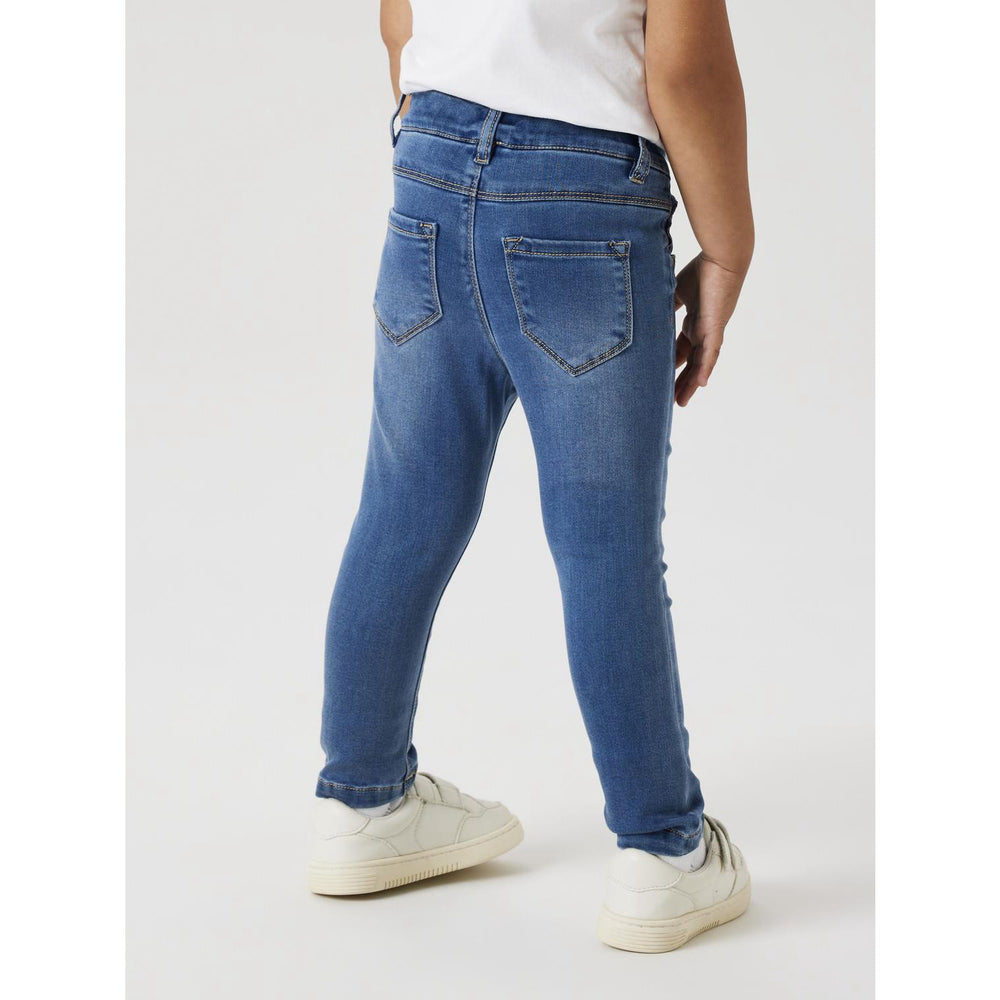 Køb Name It Medium Blue Denim Salli Slim Denim Leggings Noos