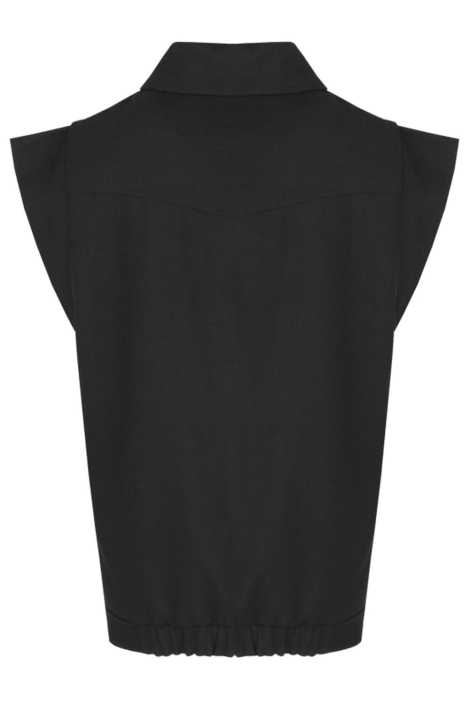 Fluresk zwarte dames gilet