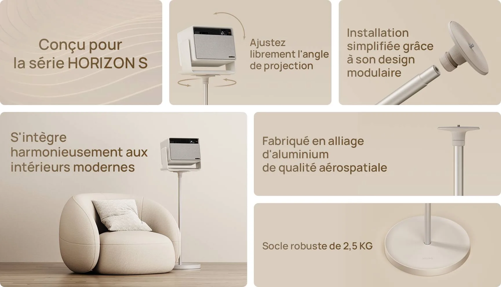 XGIMI Floor Stand Horizon S Series Supports pour vidéoprojecteurs