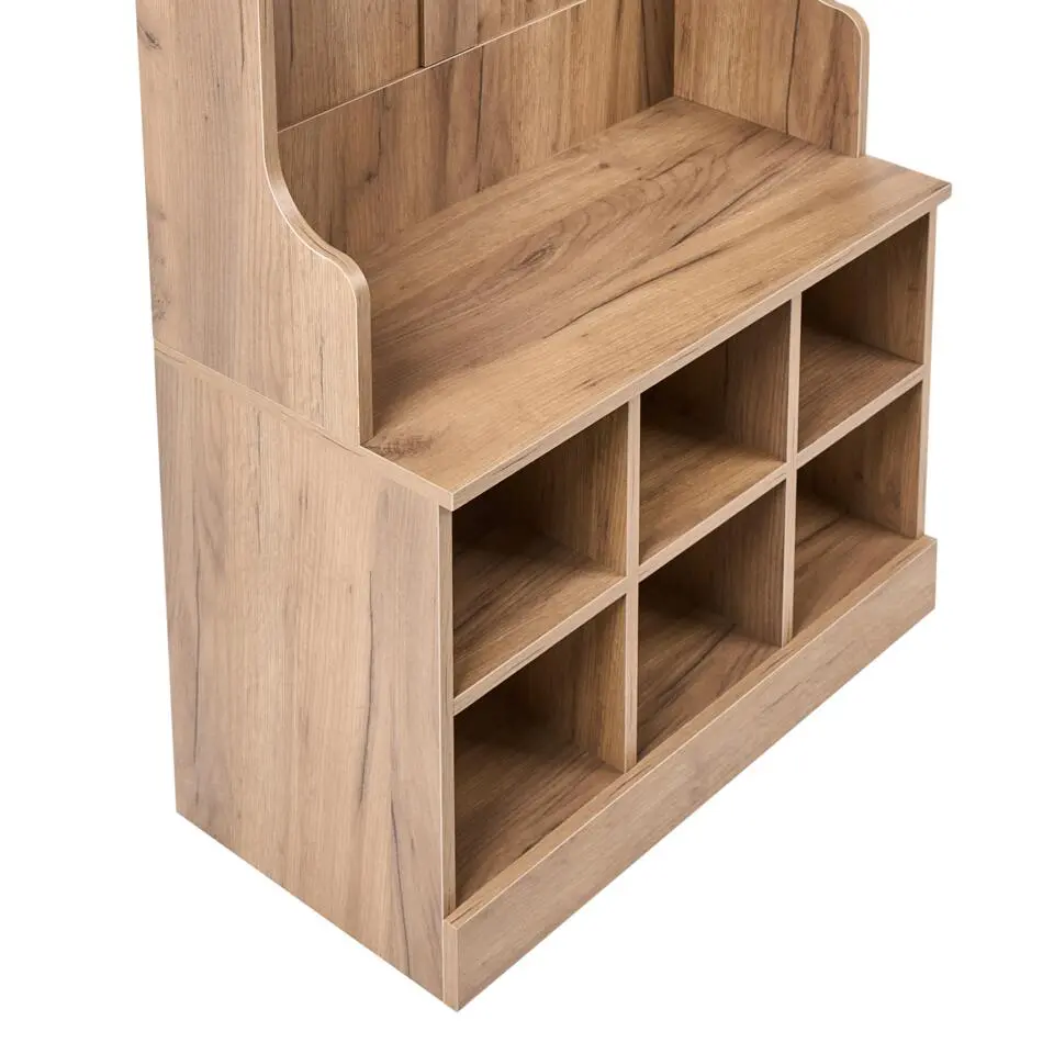 GINDAGAI - Schoenenkast - Lichtbruin - Hout