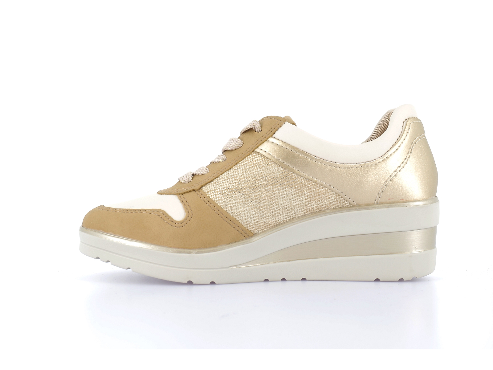 Remonte-R7213 Matières combinées Beige Or