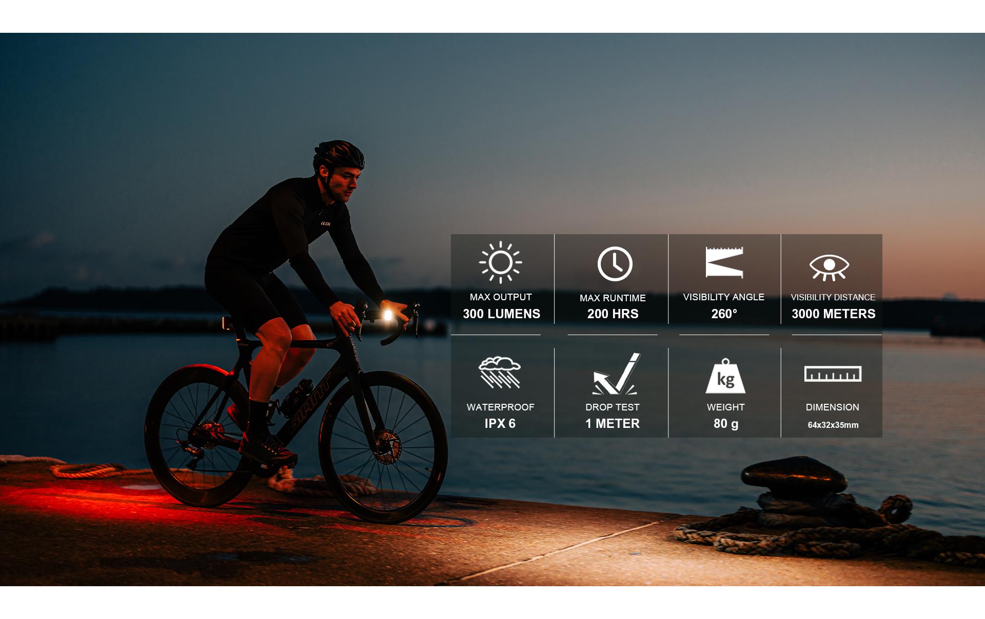 Velolampe Taillight Seemee 300Extrem helles, smartes Rücklicht