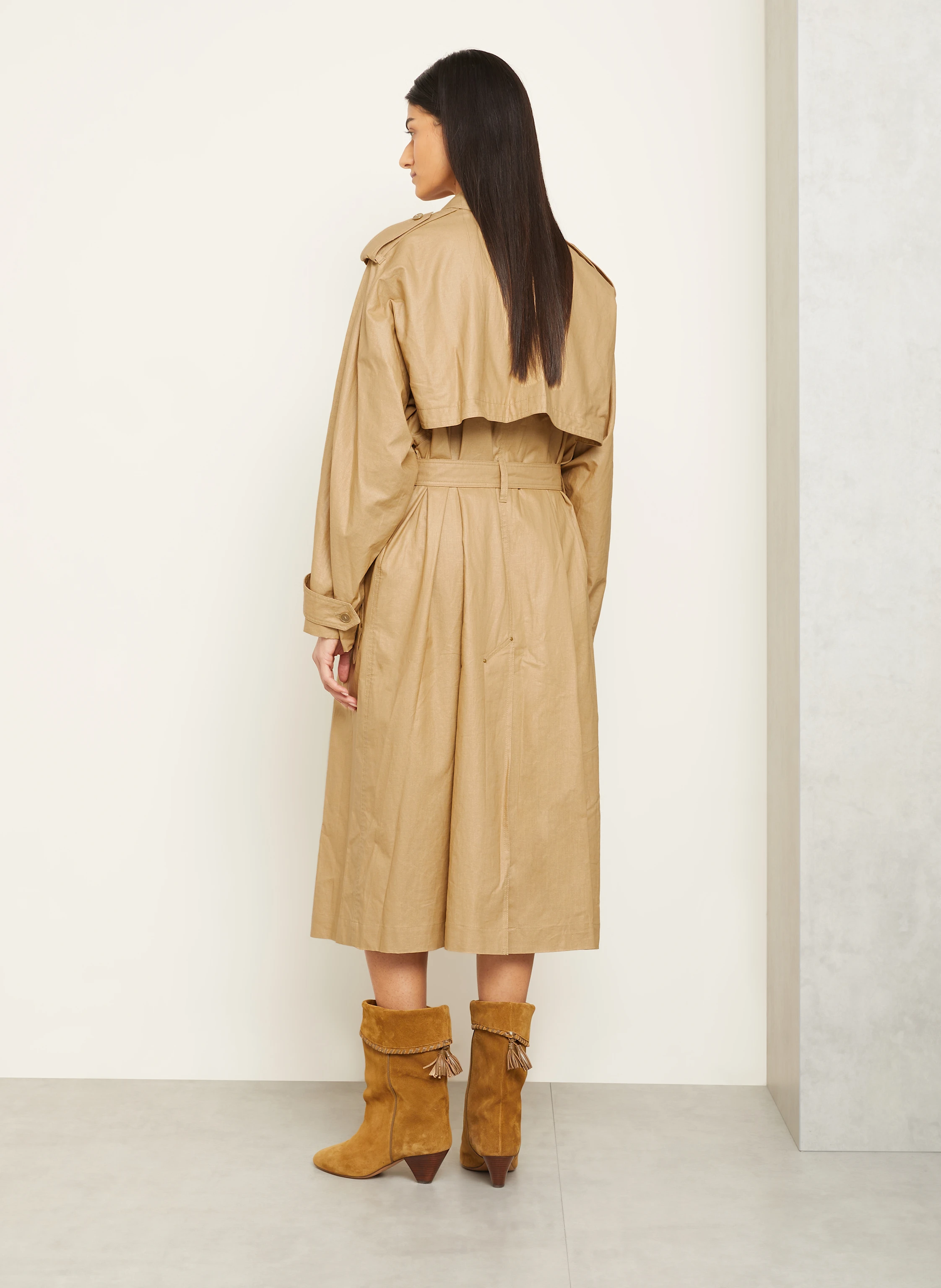 ISABEL MARANT Trenchcoat FREANNE mit Leinen