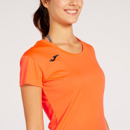 Camiseta de manga curta Joma Record II Coral Fluor