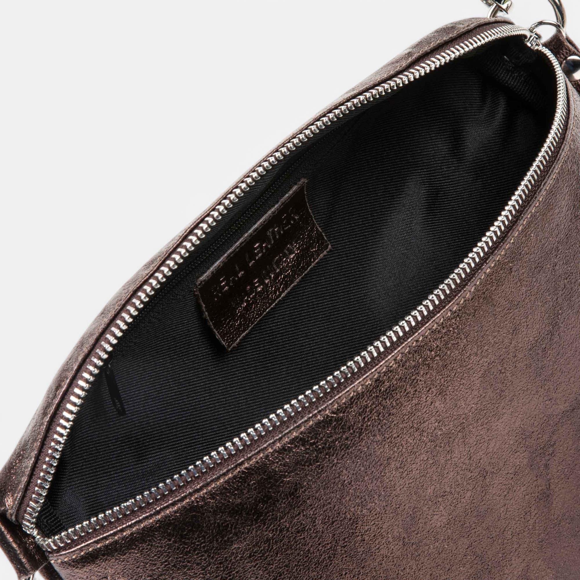 Banane en cuir marron