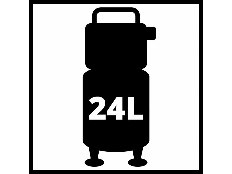 Einhell Kompressor TE-AC 24 Silent Flüsterkompressor mit geringer Geräuschentwicklung