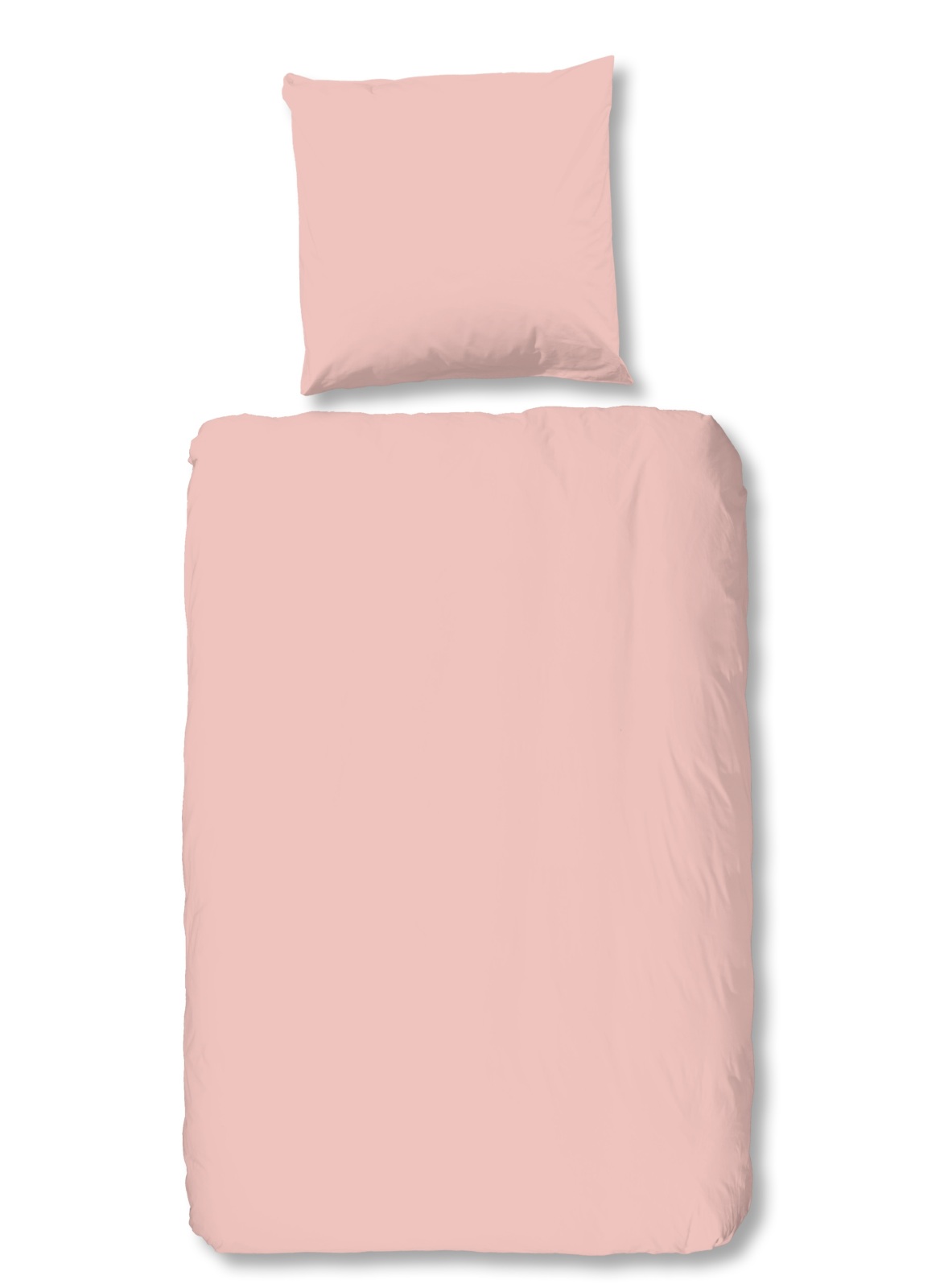Satin-Bettwäsche - rosa - 135x200 cm