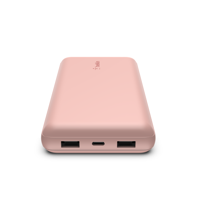 (20000mAh) Boost Charge Dual USB / USB C Powerbank Ladegerät inkl. Ladekabel (BPB012BTRG) - Roségold