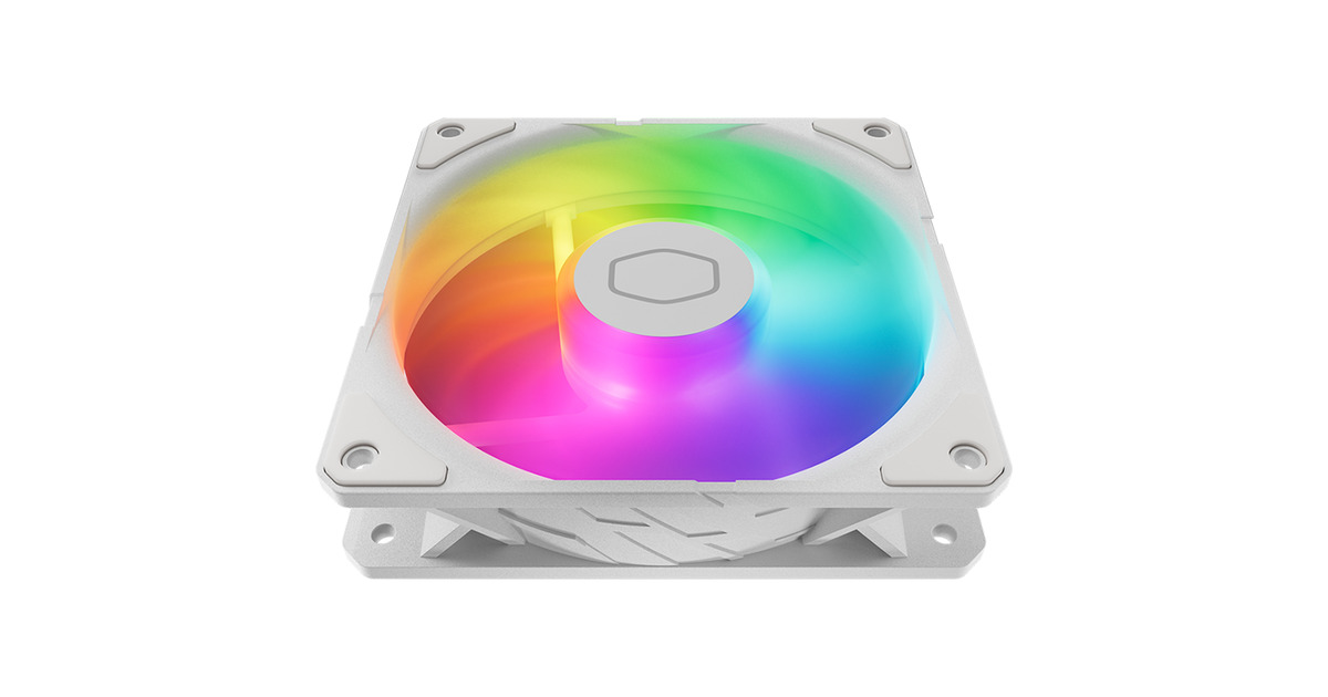 Cooler MasterSickleFlow Edge 120 ARGB White Edition Fan Kit case fans  (Wit, 3 stuks, 120 x 120 x 25 mm, PWM, 3 stuks, met A1 Mini LED Controller)