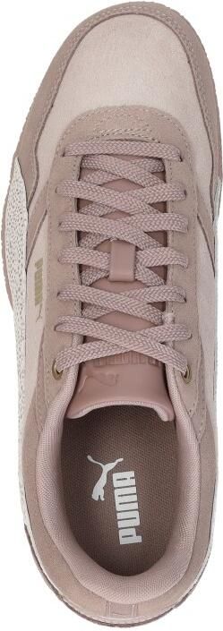 Puma Bella Donna Topcat suede leren sneakers oudroze wit