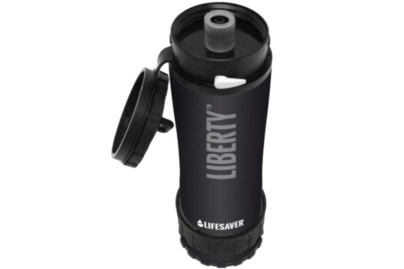 LifeSaver Liberty™ waterfles met filter, zwart