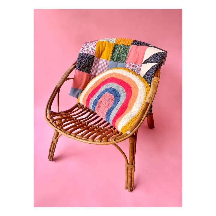 Chaumière Oiseau Coussin Arc-en-ciel
