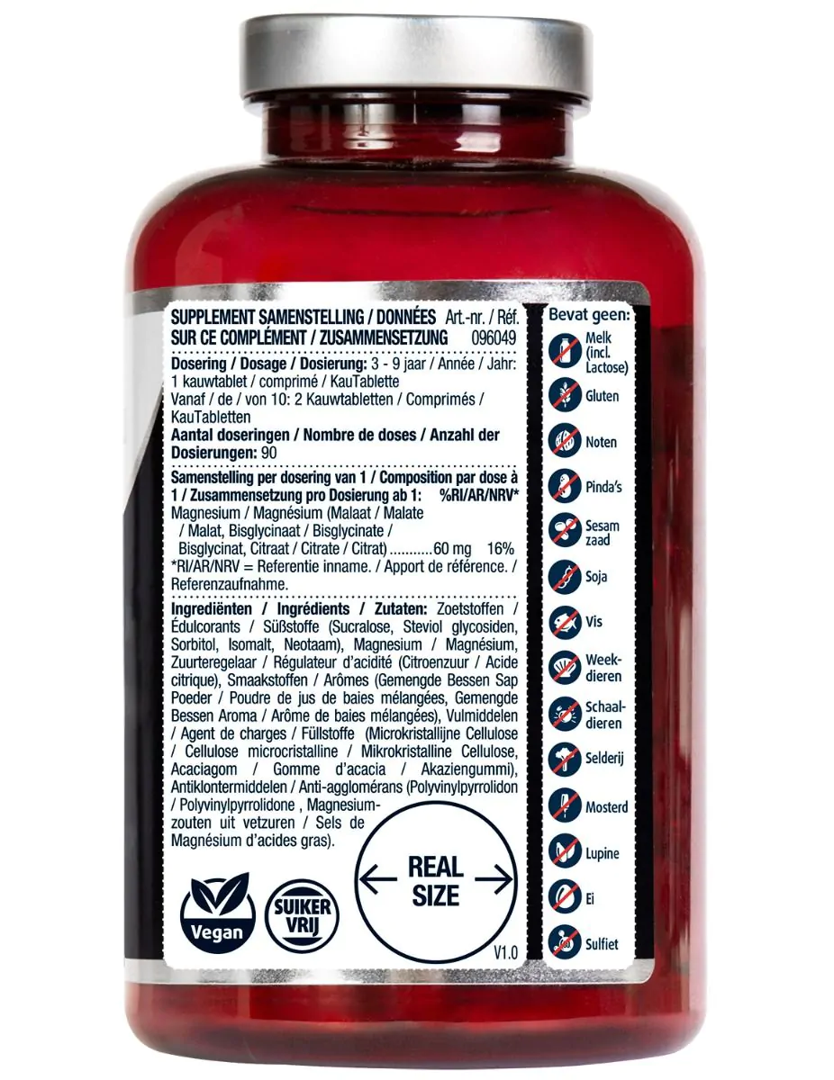 Magnesium KIDS 90 kauwtabletten