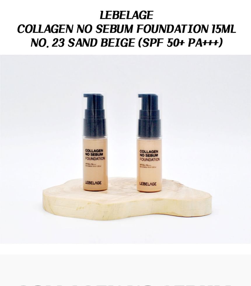 LEBELAGE - Collagen No Sebum Foundation Mini - 3 kleuren