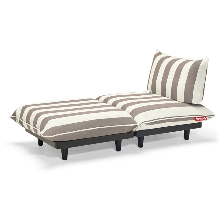 Fatboy - Paletti Outdoor Daybed, weiss / kakao gestreift