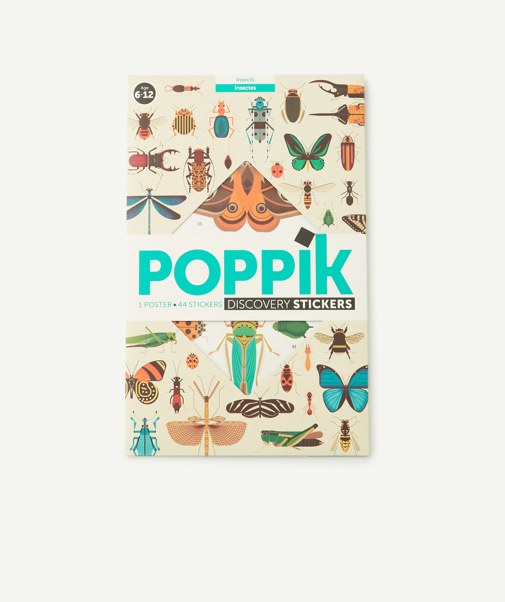POPPIKPOSTER AVEC STICKERS SUR LES INSECTES 6-12 ANS