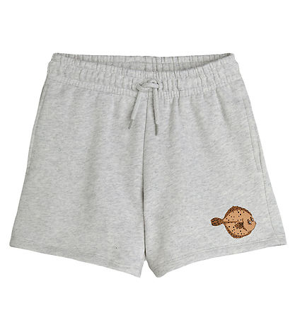 Mini Rodini Sweatshorts - Flundra - Grau Meliert