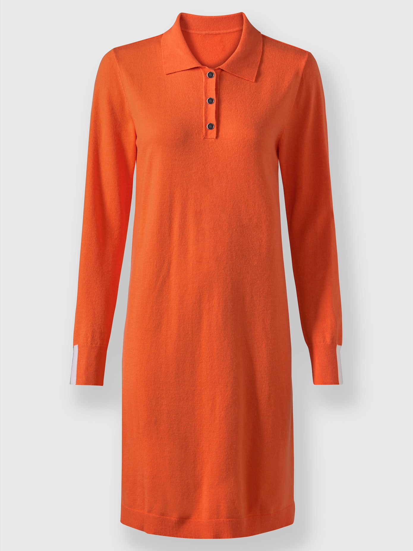 Robe en tricot col polo sportif