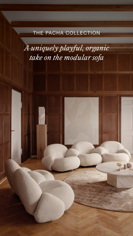 Gubi Pacha 2-zits sofa, dedar belsuede 007
