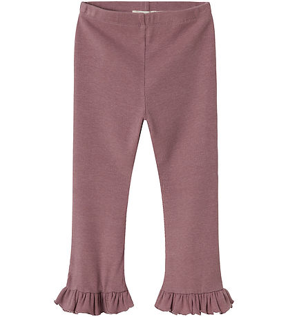 Lil' Atelier Leggings - Rib - NmfDarla - Nostalgie Rose