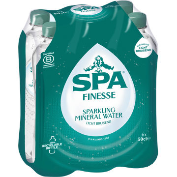 SPA FINESSE Natuurlijk Licht Bruisend Mineraalwater 6  x  50cl