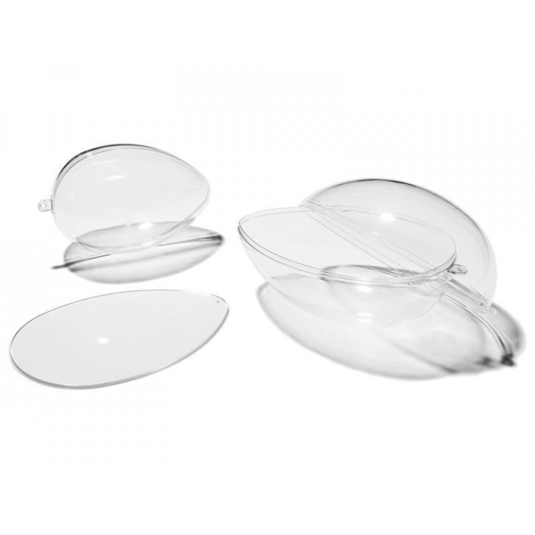 Polystyrol Ei, transparent, hohl