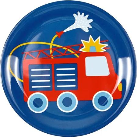 Die Spiegelburg Melamin-Teller Feuerwehr