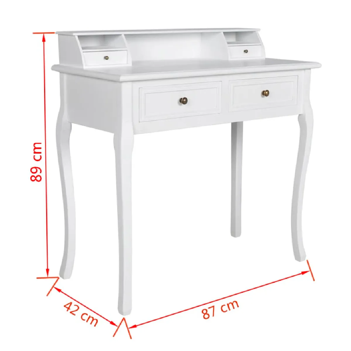 Coiffeuse helloshop26 - Blanc