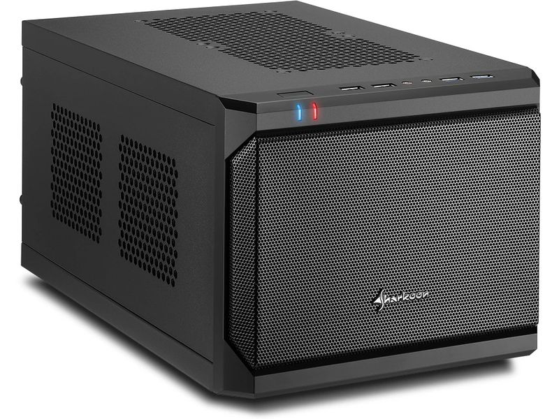 Sharkoon PC-Gehäuse QB One Mini-ITX-PC-Gehäuse mit vorinstalliertem 120-mm-Lüfter