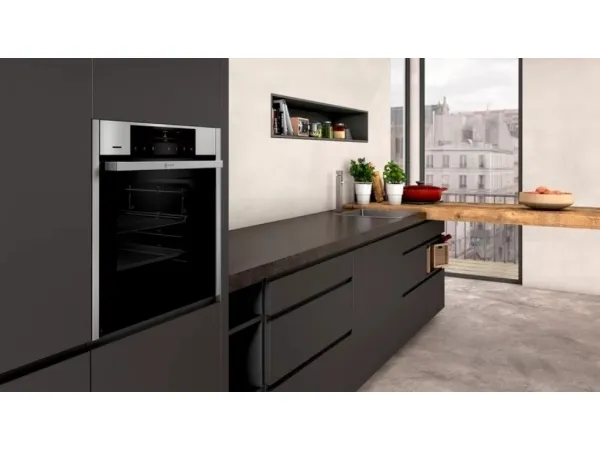 Neff N 90 B46FT62H0 - Ovn - med dampfunktion - til indbygning - Wi-Fi - niche - bredde: 56 cm - dybde: 55 cm - højde: 58.5 cm - med selv-rengøring - Klasse A  - rustfrit stål