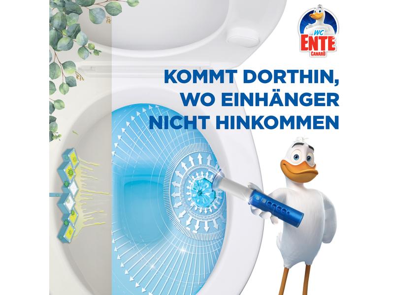 WC-Ente Nachfüller Frische-Siegel Bleichkraft Eukalyptus Hygienische Toilettensteine mit Bleichmittel gegen Kalkbildung
