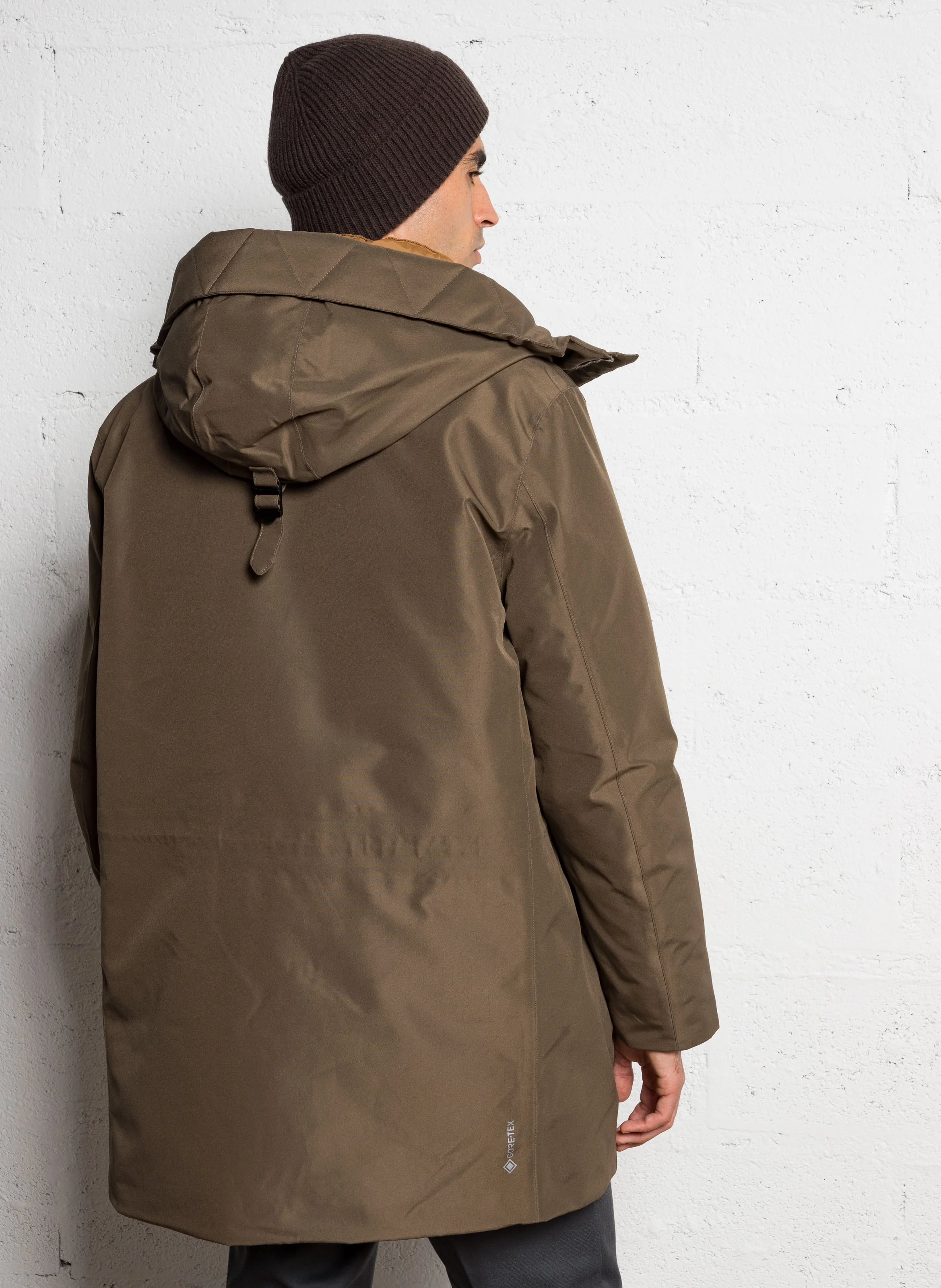 Parka col capuche | Vert