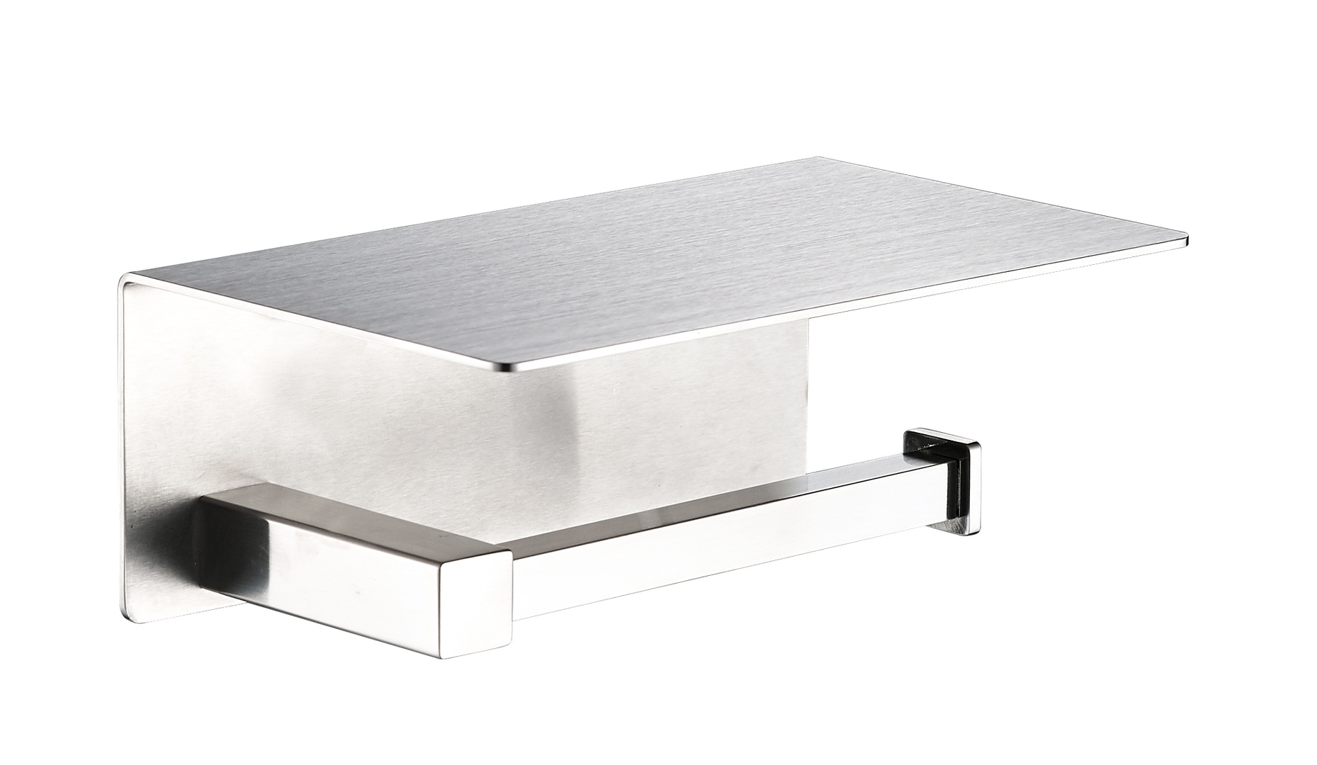 Plieger Altea toiletrolhouder met plateau geborsteld chroom