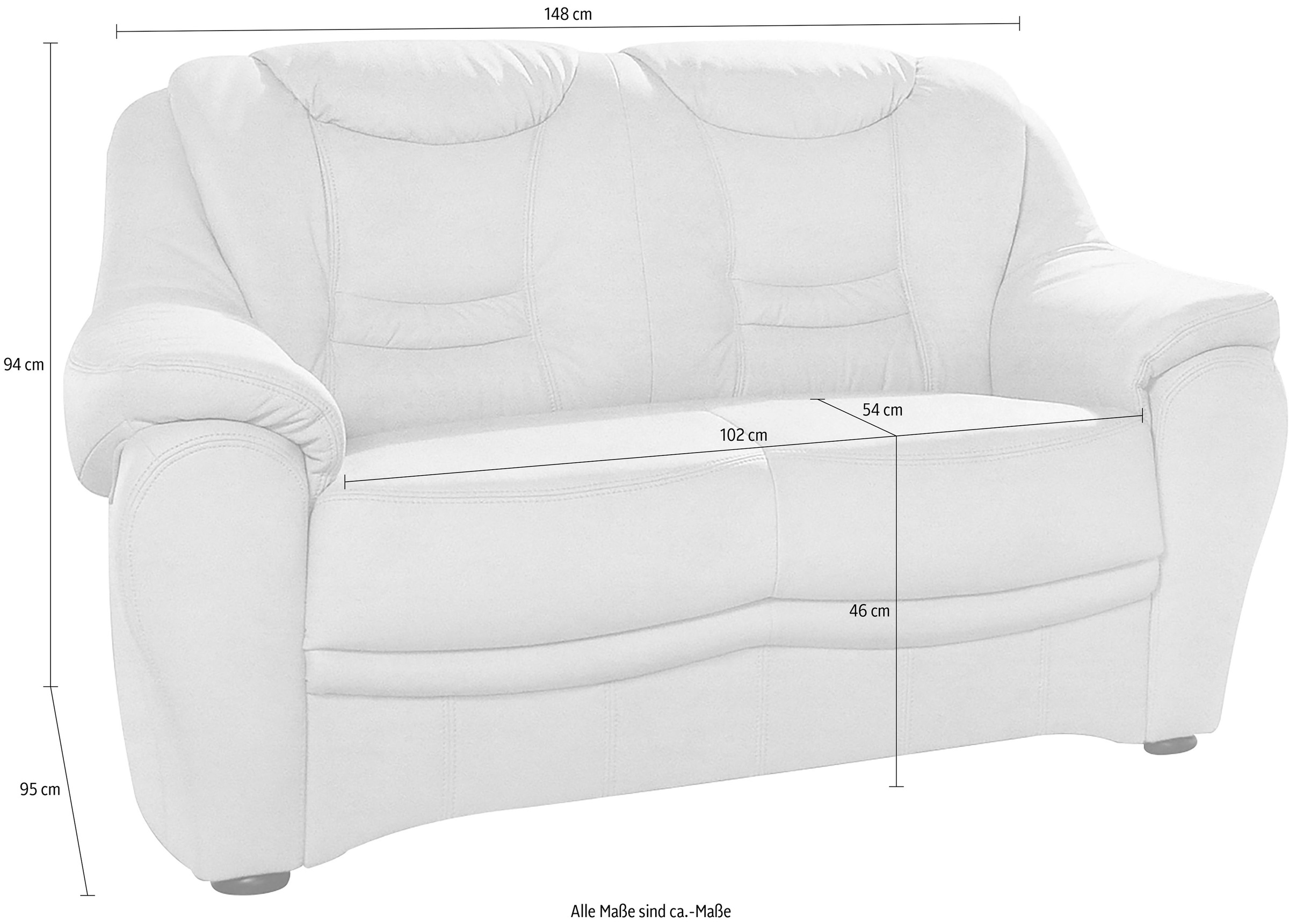 sit&more 2-Sitzer »Bansin« inklusive Federkern