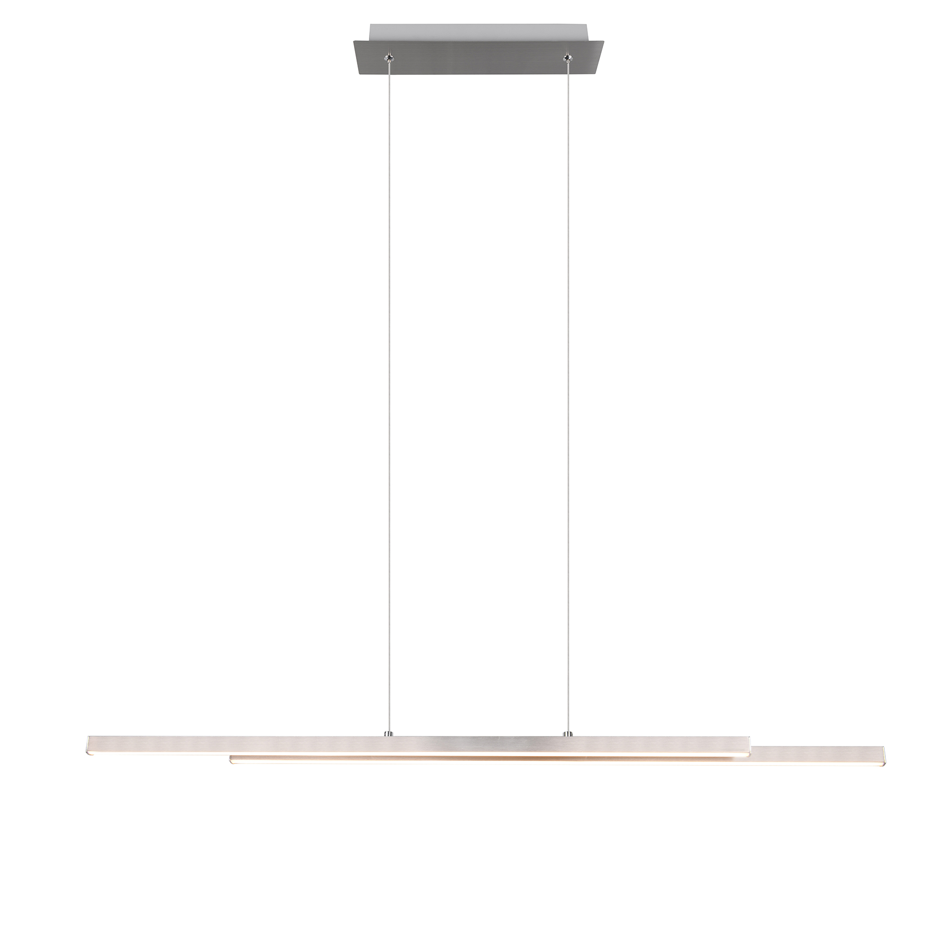 LED-Pendelleuchte - Nickel - 110 cm - höhenverstellbar