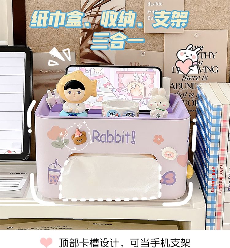 Baburu - Plastic tissuedoos met sticker