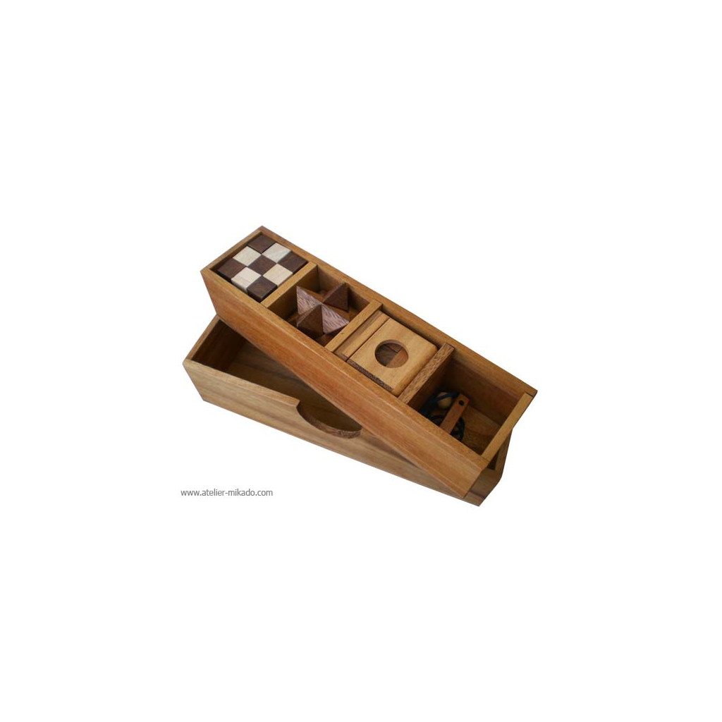 Boite 4 Casse-tête en bois