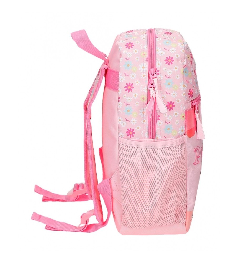 Mochila Roll Road Coffee Shop 33cm rosa