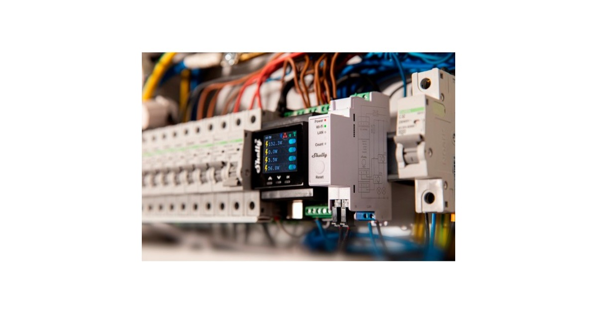 ShellyPRO EM - 2x 50A relais  (Wit)