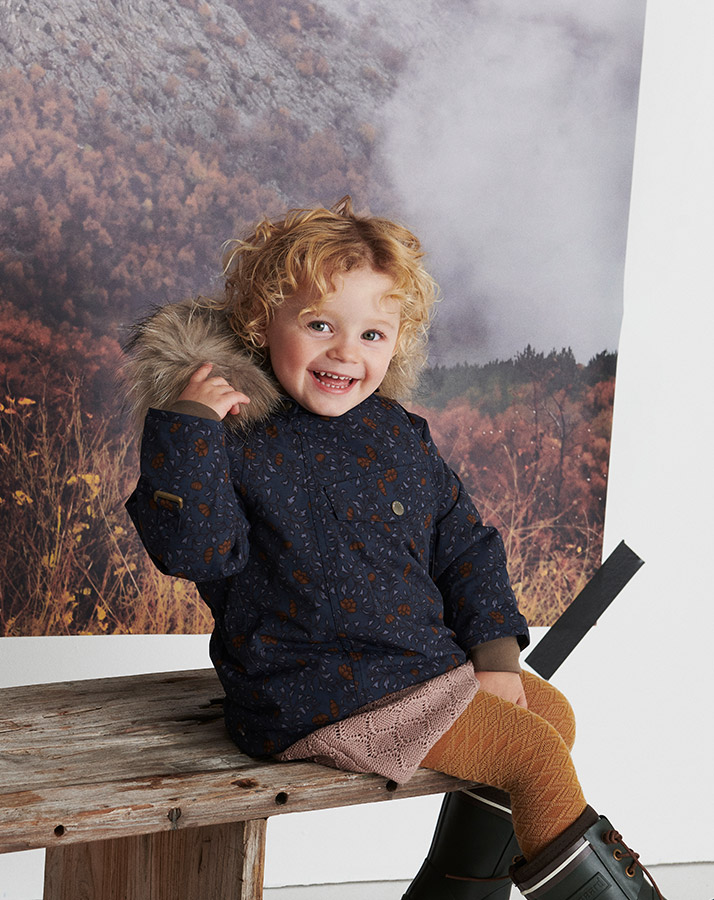 Funktions-Winterjacke MATWANG mit Kunstfellbesatz in dunkelblau