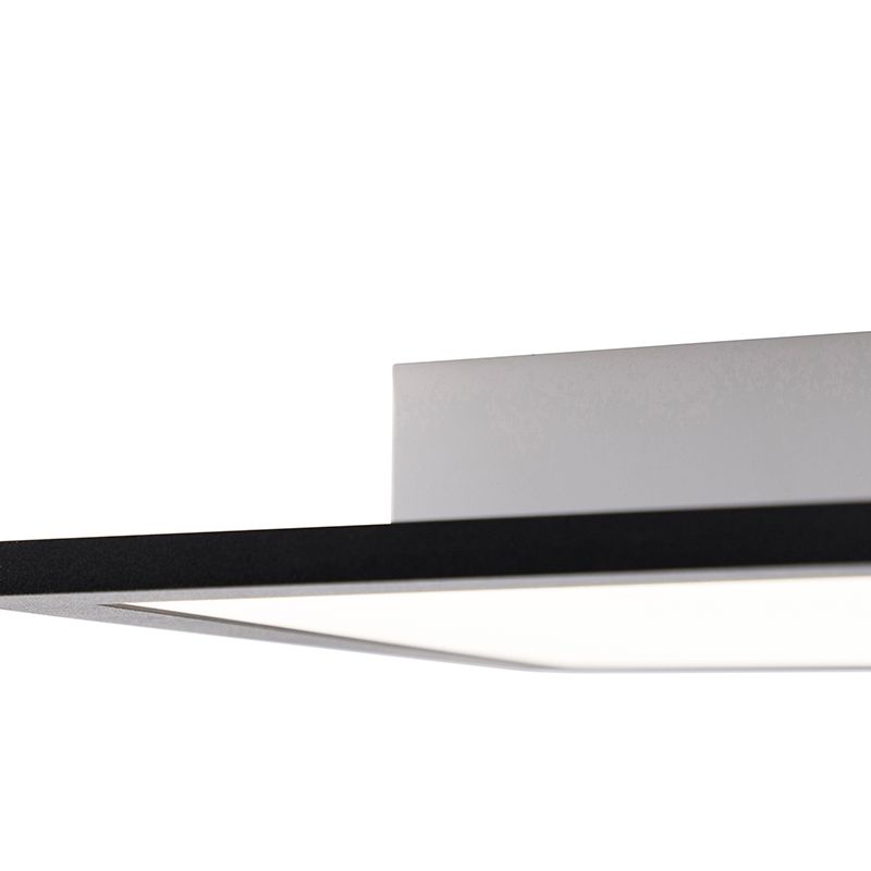 Modern LED paneel zwart 120 cm incl. LED dim to warm - Liv