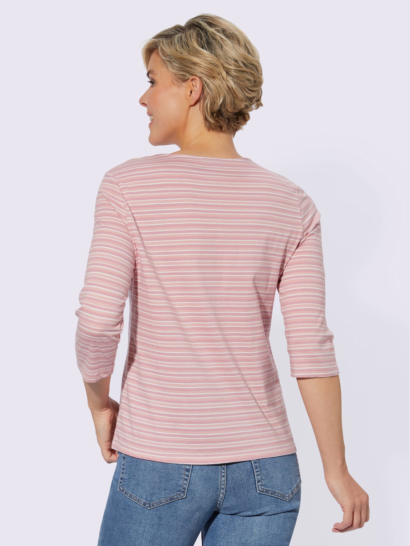 T-shirt rayé rayure imprimée