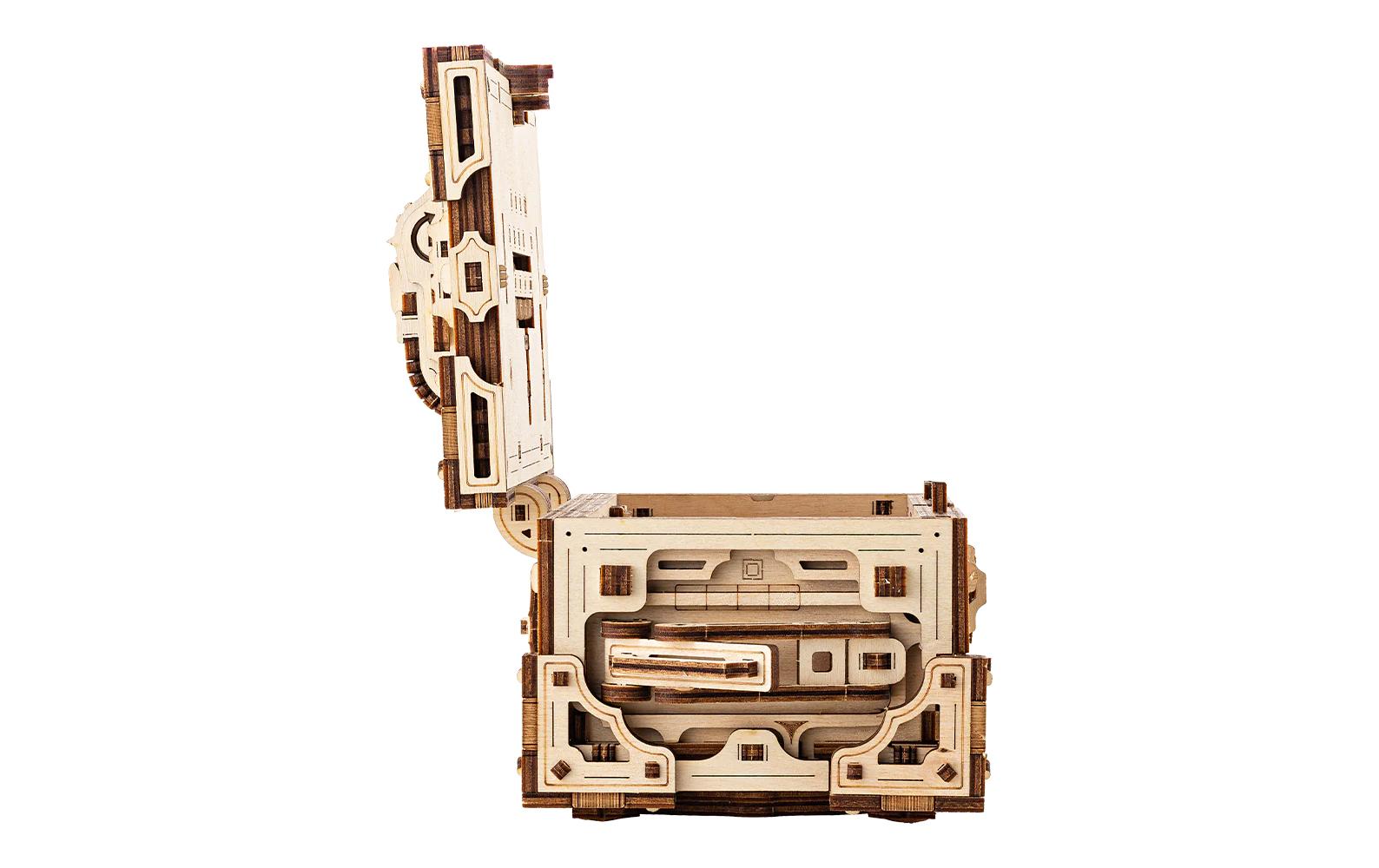 Bausatz Enigma TruheRätselbox 3D Bausatz aus Holz