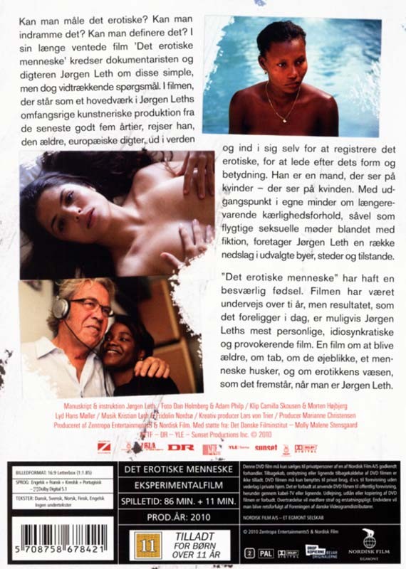 Det erotiske menneske (Jørgen Leth) - DVD