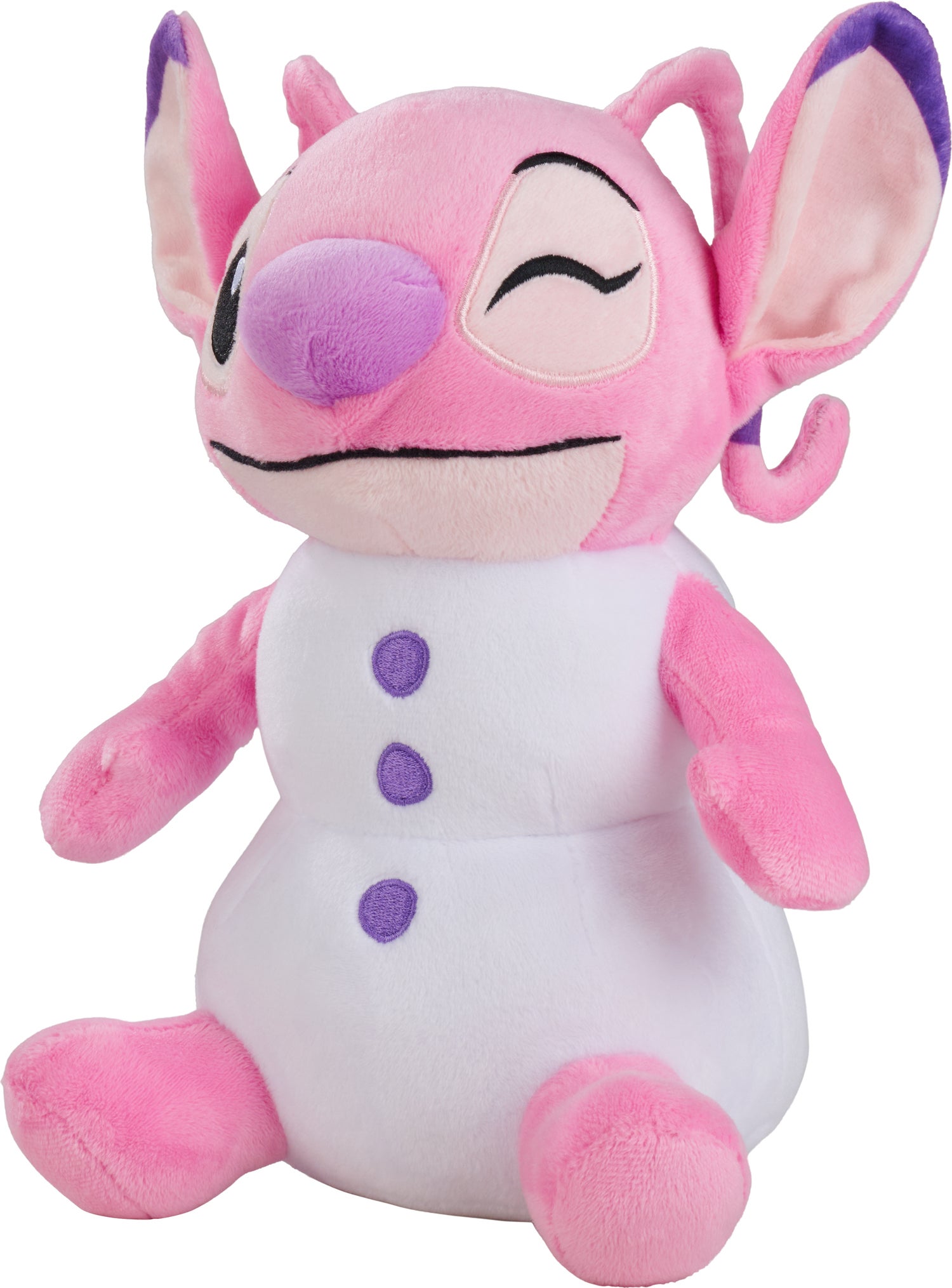 Disney knuffel Lilo & Stitch angel roze 16 x 14 x 24 cm