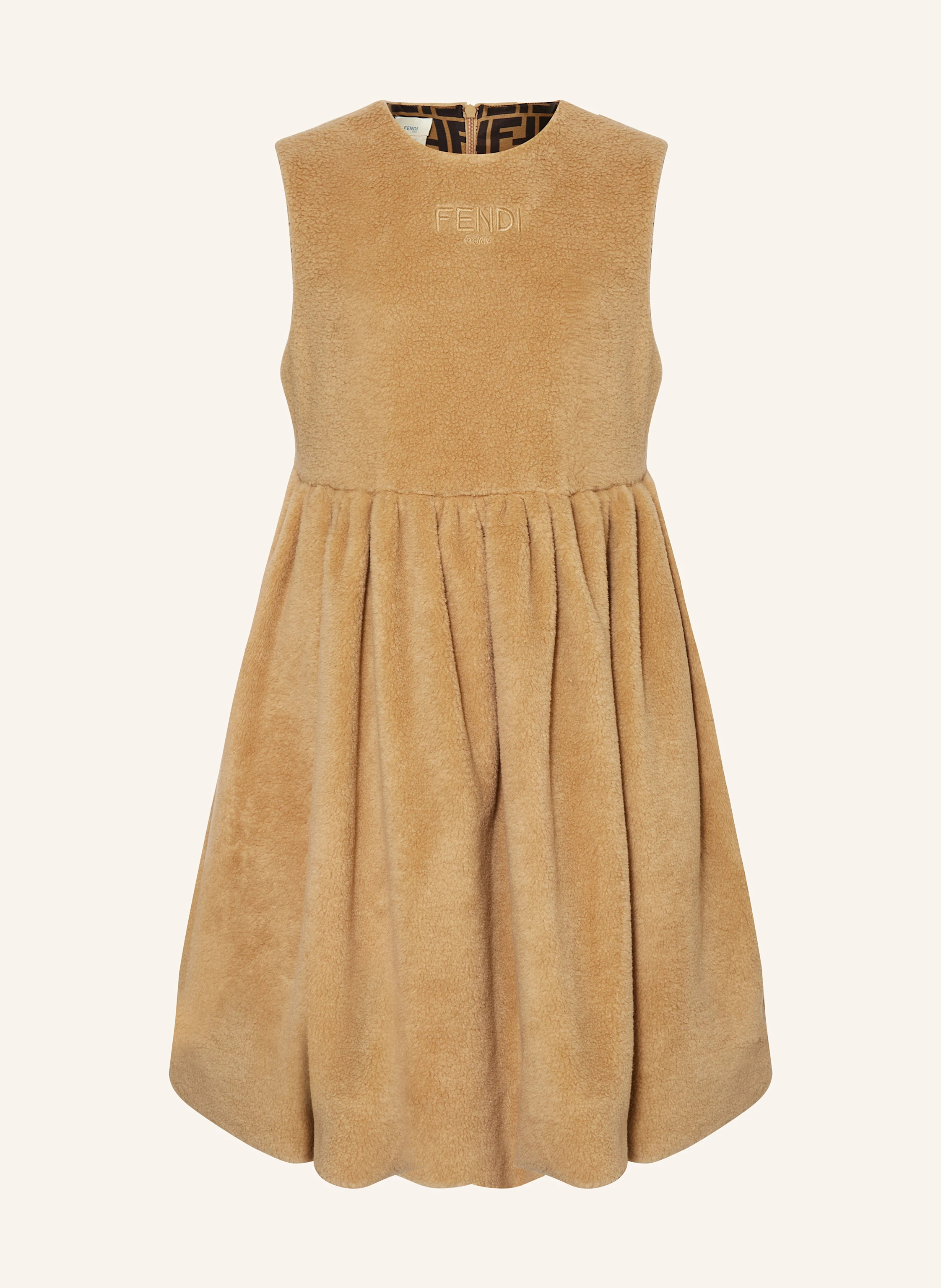 FENDI Kleid mit Teddyfell