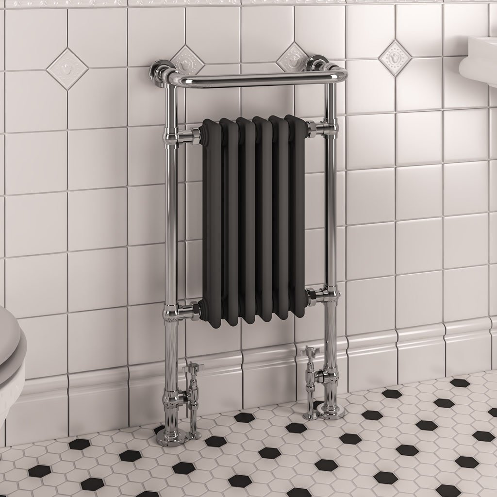 Eastbrook Isbourne klassieke radiator 50x95cm 648W chroom/antraciet