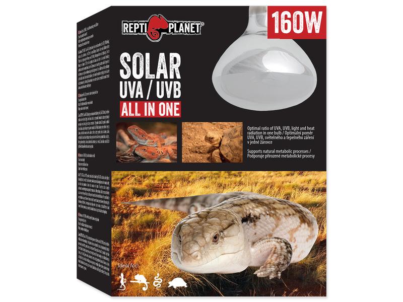 Repti Planet Terrarienlampe Solarlicht mit UVA & UVB 160 W Simuliertes Sonnenlicht für Terrarien