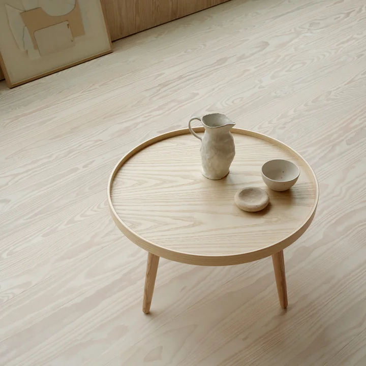 Softline - Alma Beistelltisch, large, Walnuss lackiert